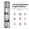 Modern Standing Shelf Lamp with 1 Power Outlet and 2 USB Ports